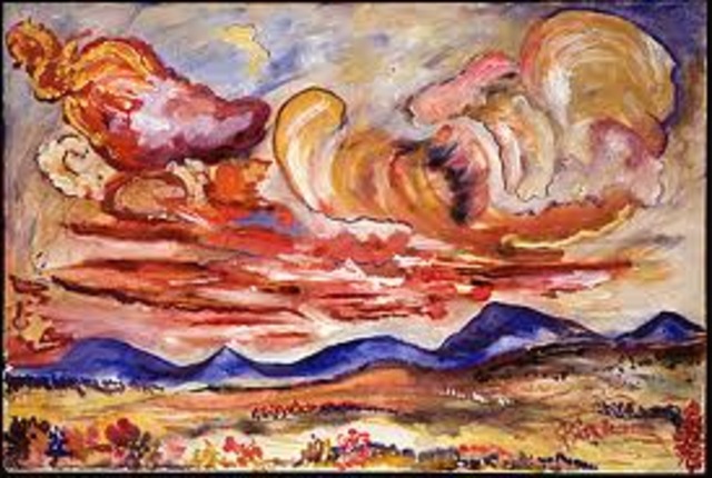 EE cummings started to paint.