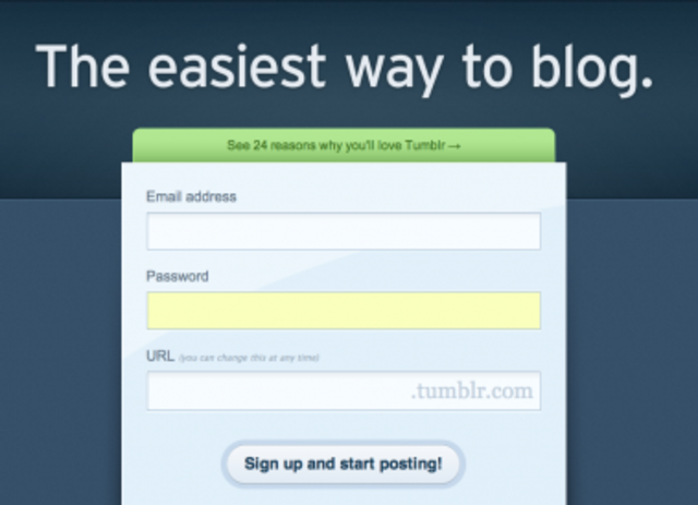 Tumblr was launched