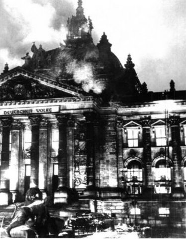 The Reichstag Building Burns