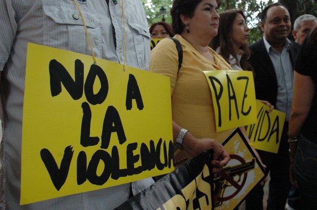 protesta contra la violencia