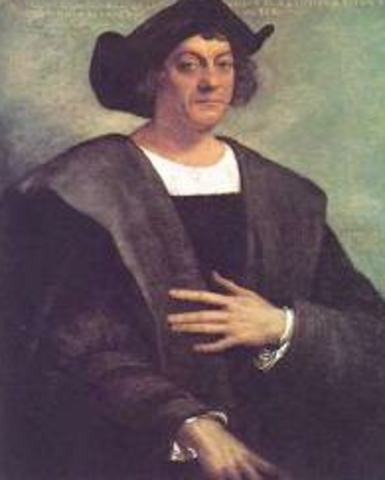 Columbus sailed the ocean blue