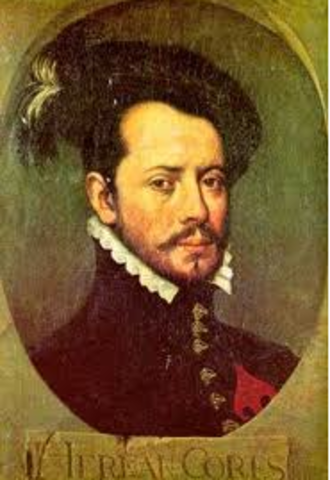 Cortes conquers Aztec Empire