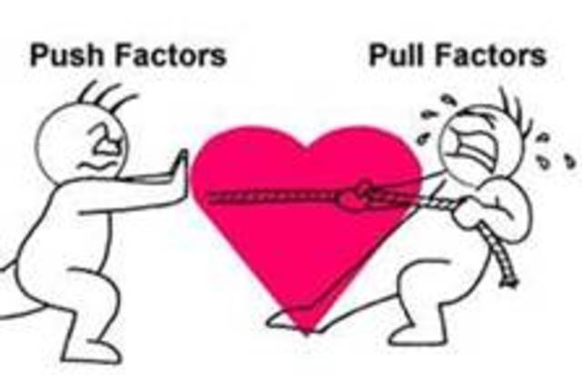 Push and pull to go west