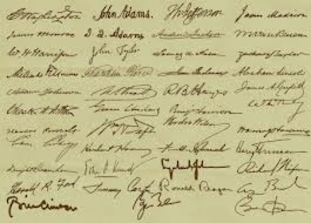 The Presidents signature