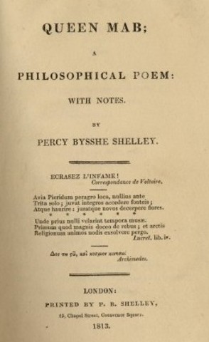 Published his first important piece of work, Queen mab