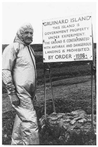 Anthrax testing on Gruinard island