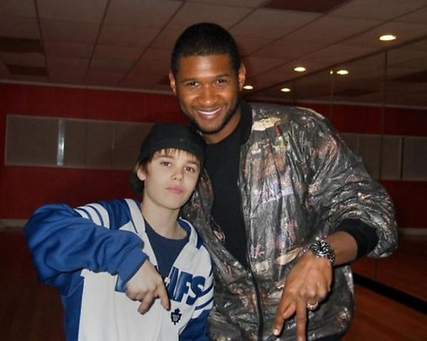 Justin bieber conoce a su idolo Usher