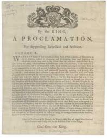 Proclamation for Suppressing Rebellion and Sedition