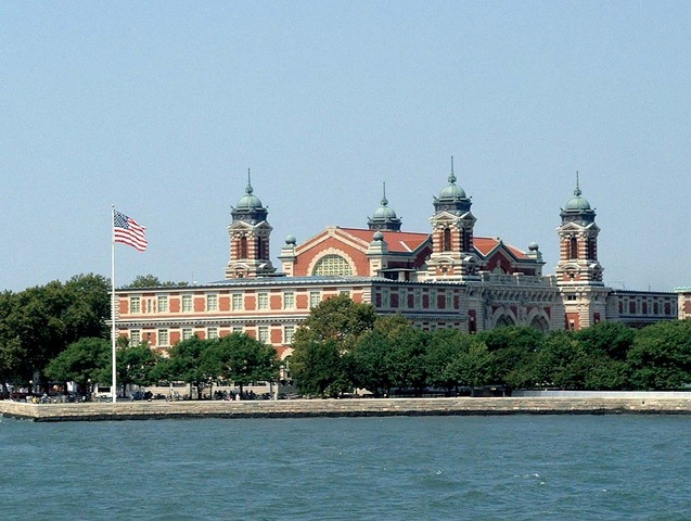 Arriving at Ellis Island