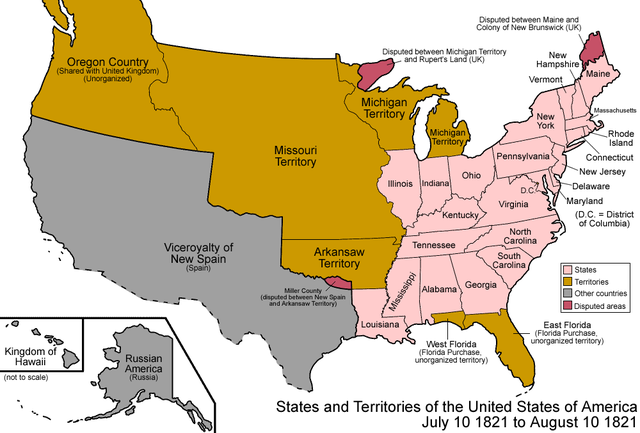 Transcontinental Treaty signed .