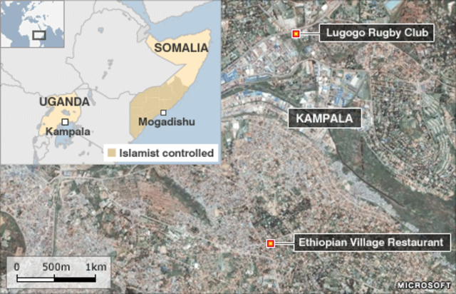 Twin bombings in Kampala, Uganda