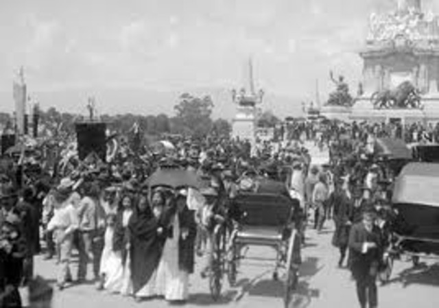 El Porfiriato: Porfirio Díaz ocupó por primera vez la presidencia constitucional.