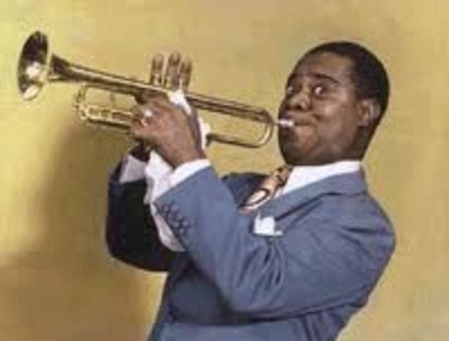 Louis Armstrong Plays in Jazz Band