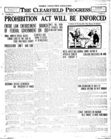 Prohibition In Effect