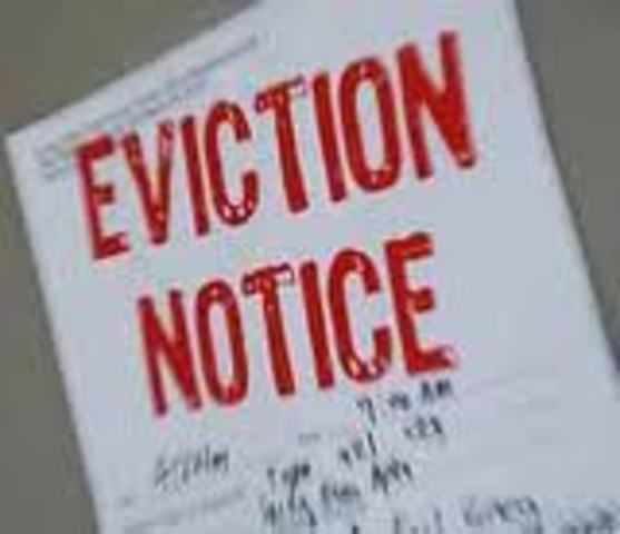 Family evicted from home