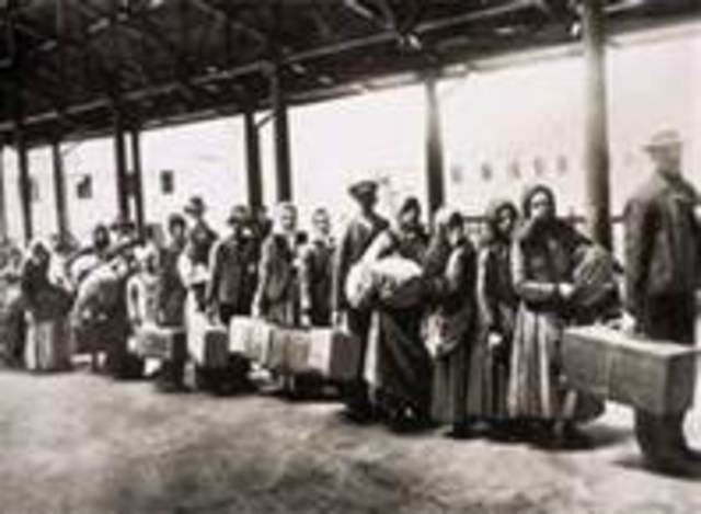 Arrived at Ellis Island