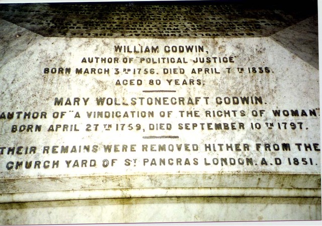 Mary Wollstonecraft dies of complications giving birth to Mary Shelley