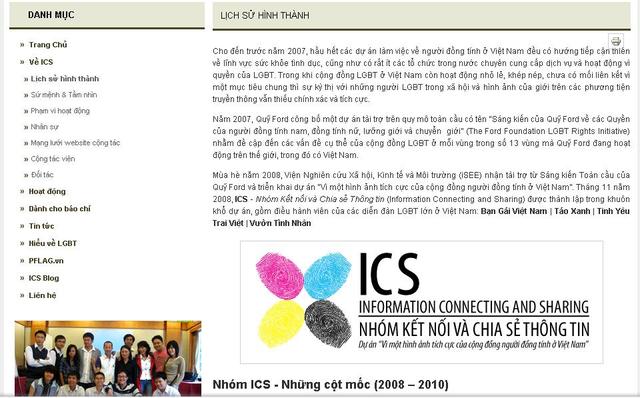 iSEE establish ICS  as an information center cooperated all LGBT Forums in VN