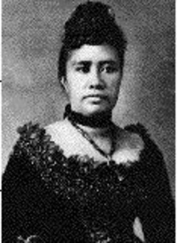 Queen Liliuokalani overthrown in Hawaii