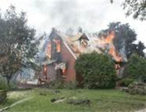 burned my house down