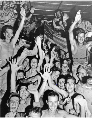 The War Ends, and the Camps Celebrate