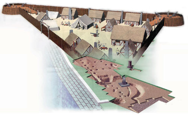 John Smith took control of Jamestown and built a fort around it