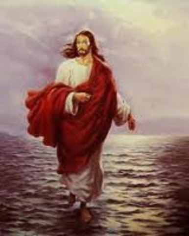 Jesus aged 32 - Walks on water.