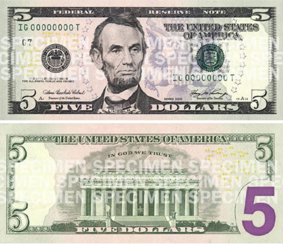 The New $5 Bill