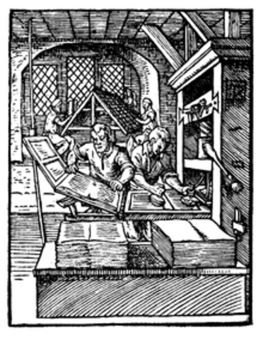 First Printing Press set up in the Colonies