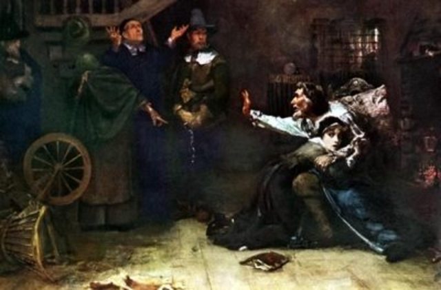 Community conflicts in New england involved witchcraft trials