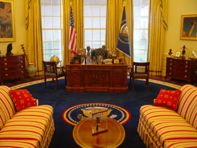 John Adams is in the office