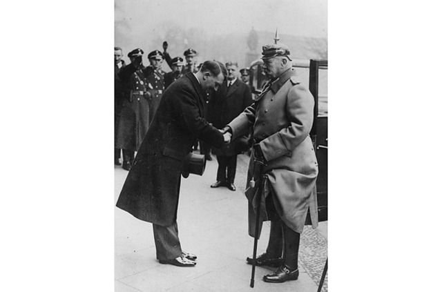 President Hindenburg dies