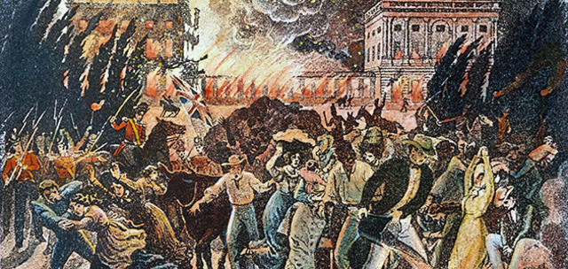 Washington DC burned