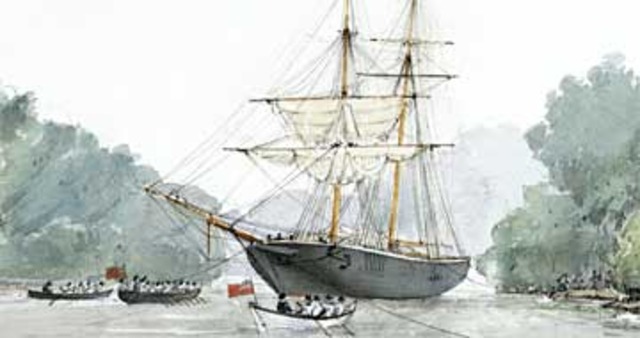 initial landing and enslavement