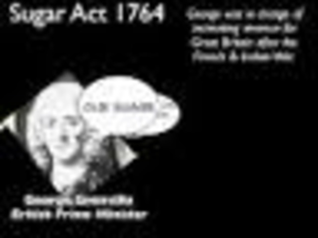sugar act of 1764