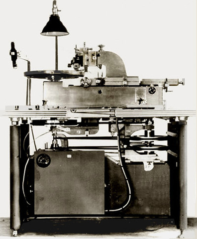 The Scully disc recording lathe is introduced.