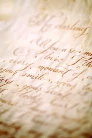 Adams wrote a note to his wife...