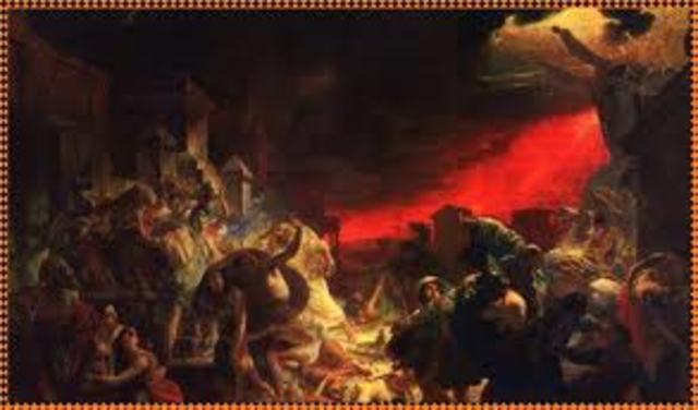 Раскопки древнего города Помпеи Р.Дж.Алькубьерре