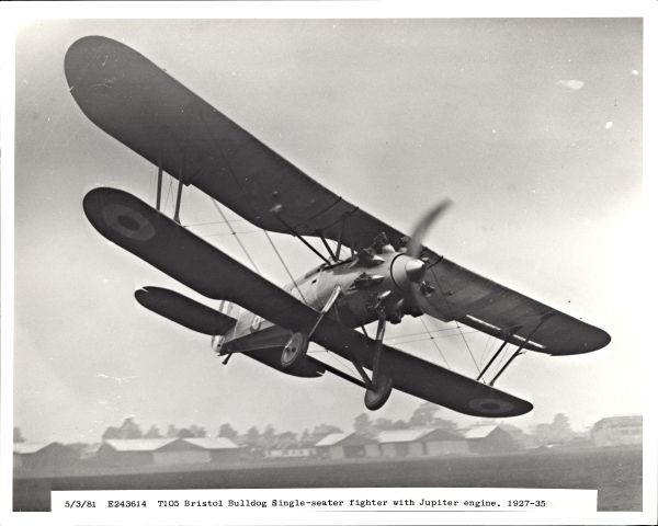 First flight of the Bristol Bulldog