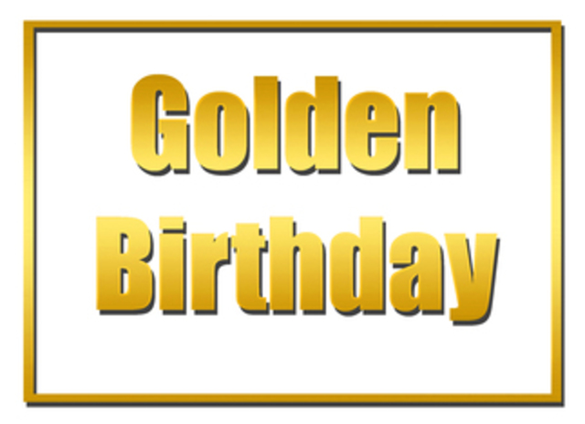 Mi cumpleaños de oro.