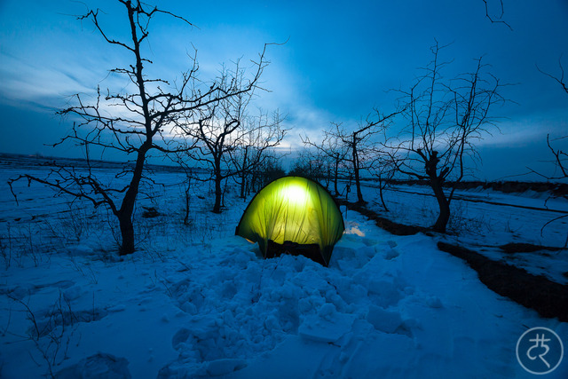 Camping in the cold