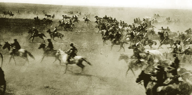 Mario makes it to the West and enter the Land Run