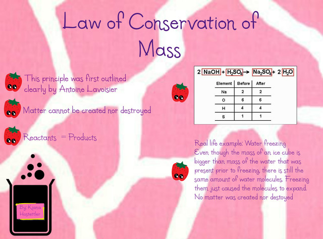 Law of Conservation of Mass