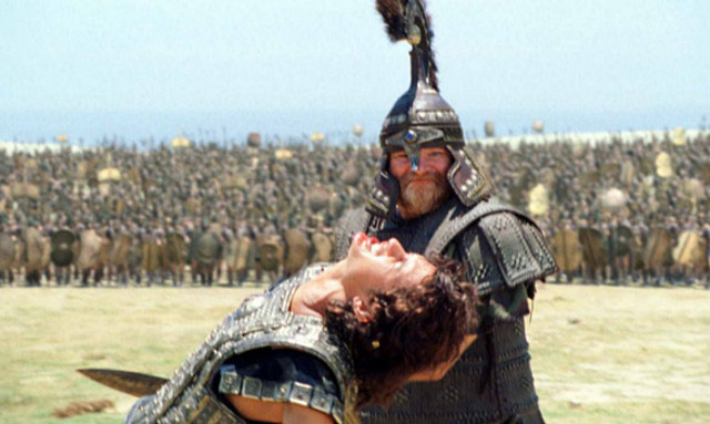 Menelaus fights Paris