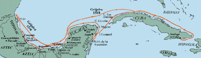 Juan de Grijalva descubrio a Mexico