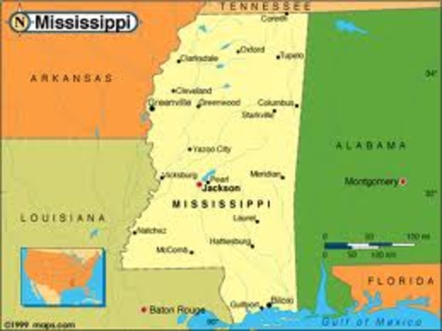Mississippi territoriy was organized