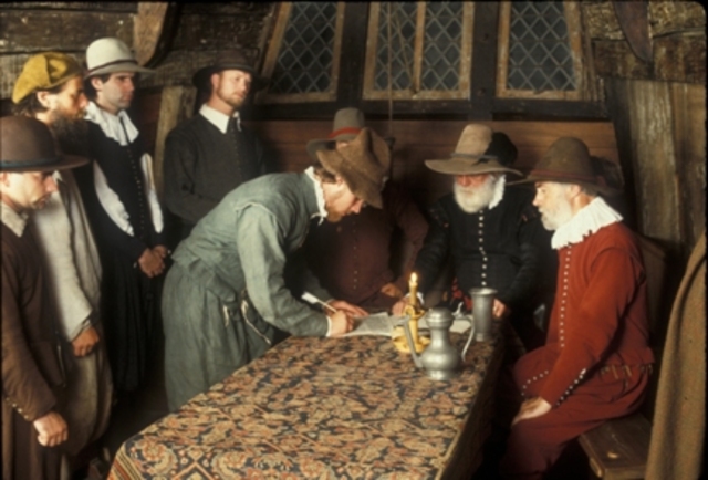 41 male passengers signed the Mayflower compact.