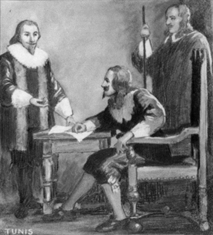 Charles issued a charter to Calvert’s son.