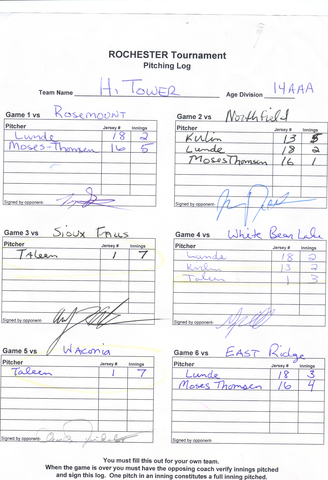 State baseball tournament