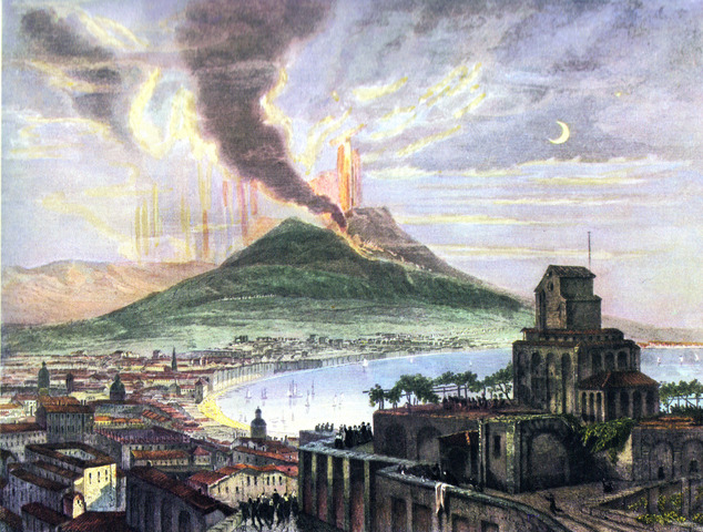 79 AD Mount Vesuvius Erupts